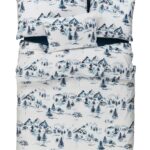 WINTERBLUES - 100% Mako-Baumwolle mercerisiert, Feinsatin