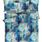 ASHLEY blau- 100% Mako-Baumwolle mercerisiert, Feinsatin