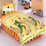 30% Basketball gelb - 100% Baumwolle-Renforcé