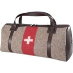 SWISS army- Sporttasche 90% Wolle, 10% Polyacrylic / Echtleder