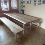 Tisch Esche mit Baumkante